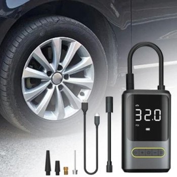 Κομπρεσέρ Αυτοκινήτου 150PSI Μπαταρίας 4000mAh με Ψηφιακή Οθόνη LCD 12V - Επαναφορτιζόμενο - Φορητό