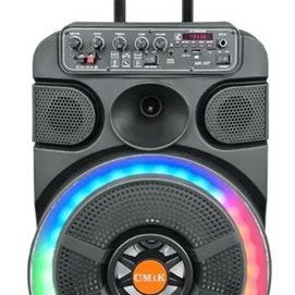 Φορητό Ηχείο Bluetooth Karoke 12" με Μικρόφωνο + Τηλεχειριστήριο + RGB LED φωτισμό