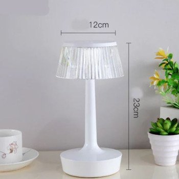 Επιτραπέζιο Διακοσμητικό Φαναράκι LED RGB Κρυστάλλινο Αφής