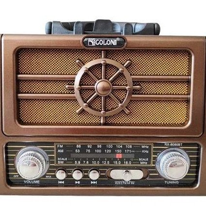 Ραδιόφωνο επαναφορτιζόμενο ρετρό με υποδοχή USB/microSD & Bluetooth