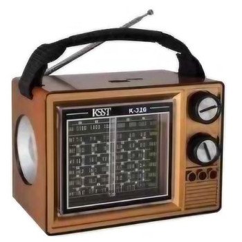 Ραδιόφωνο επαναφορτιζόμενο ρετρό με φακό και υποδοχή USB/microSD & Bluetooth/Mp3 Player