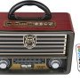 Ραδιόφωνο Ρετρό 3 Bands τηλεχειριζόμενο - USB MP3 επαναφορτιζόμενο - Υποδοχή USB - SD/TF card - Bluetooth λειτουργία