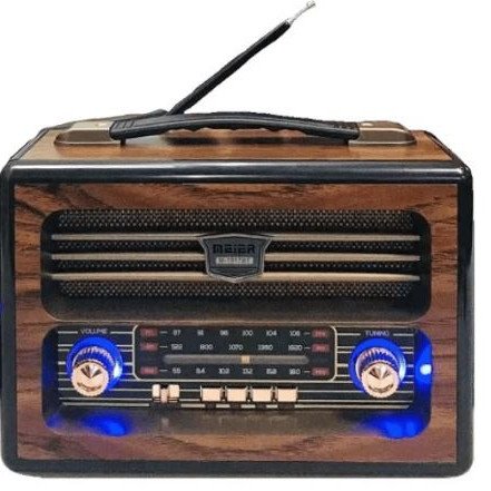 Ραδιόφωνο επαναφορτιζόμενο ρετρό με υποδοχή USB/microSD & Bluetooth/Mp3 Player