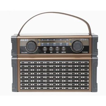 Ραδιόφωνο επαναφορτιζόμενο ρετρό με υποδοχή USB/microSD & Bluetooth/Mp3 Player