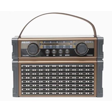 Ραδιόφωνο επαναφορτιζόμενο ρετρό με υποδοχή USB/microSD & Bluetooth/Mp3 Player