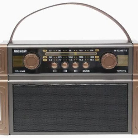 Ραδιόφωνο επαναφορτιζόμενο ρετρό με υποδοχή USB/microSD & Bluetooth/Mp3 Player
