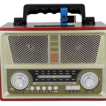 Ραδιόφωνο επαναφορτιζόμενο ρετρό με υποδοχή USB/microSD & Bluetooth/Mp3 Player