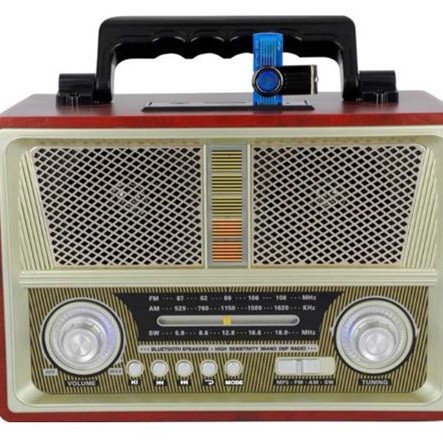 Ραδιόφωνο επαναφορτιζόμενο ρετρό με υποδοχή USB/microSD & Bluetooth/Mp3 Player