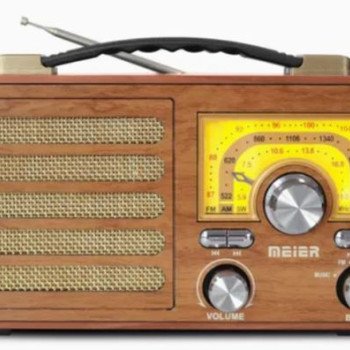 Ραδιόφωνο επαναφορτιζόμενο ρετρό με υποδοχή USB/microSD & Bluetooth/Mp3 Player