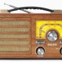 Ραδιόφωνο επαναφορτιζόμενο ρετρό με υποδοχή USB/microSD & Bluetooth/Mp3 Player