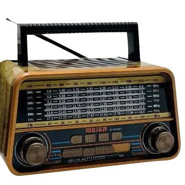 Ραδιόφωνο επαναφορτιζόμενο ρετρό με υποδοχή USB/microSD & Bluetooth/Mp3 Player