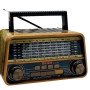 Ραδιόφωνο επαναφορτιζόμενο ρετρό με υποδοχή USB/microSD & Bluetooth/Mp3 Player