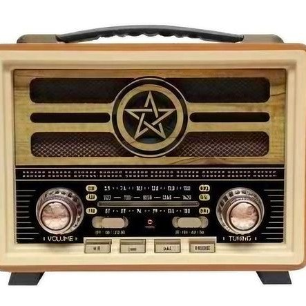Ραδιόφωνο επαναφορτιζόμενο ρετρό με υποδοχή USB/microSD & Bluetooth/Mp3 Player
