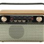 Ραδιόφωνο επαναφορτιζόμενο ρετρό με υποδοχή USB/microSD & Bluetooth/Mp3 Player