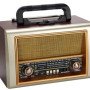 Ραδιόφωνο επαναφορτιζόμενο ρετρό με υποδοχή USB/microSD & Bluetooth