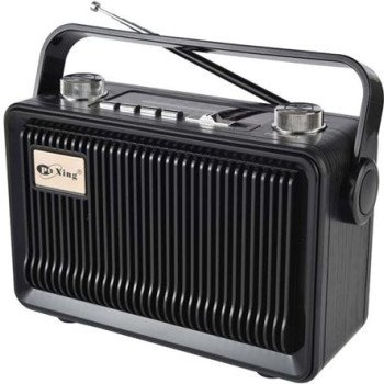 Ραδιόφωνο επαναφορτιζόμενο ρετρό με υποδοχή USB/microSD & Bluetooth/Mp3 Player