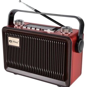 Ραδιόφωνο επαναφορτιζόμενο ρετρό με υποδοχή USB/microSD & Bluetooth/Mp3 Player