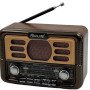 Ραδιόφωνο επαναφορτιζόμενο ρετρό με υποδοχή USB/microSD & Bluetooth/Mp3 Player