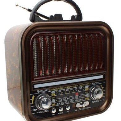 Ραδιόφωνο επαναφορτιζόμενο ρετρό με υποδοχή USB/microSD & Bluetooth/Mp3 Player