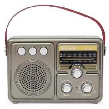 Ραδιόφωνο επαναφορτιζόμενο ρετρό με υποδοχή USB/microSD & Bluetooth/Mp3 Player