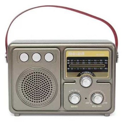 Ραδιόφωνο επαναφορτιζόμενο ρετρό με υποδοχή USB/microSD & Bluetooth/Mp3 Player