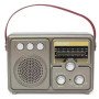 Ραδιόφωνο επαναφορτιζόμενο ρετρό με υποδοχή USB/microSD & Bluetooth/Mp3 Player