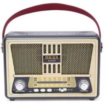 Ραδιόφωνο επαναφορτιζόμενο ρετρό με υποδοχή USB/microSD & Bluetooth/Mp3 Player