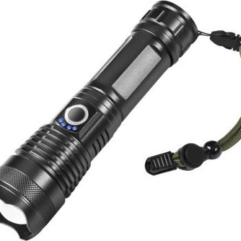 Επαναφορτιζόμενος φακός 1000 lumens με 5 λειτουργίες φωτισμού και εμβέλεια έως 100 μέτρα