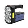 Ηλιακός επαναφορτιζόμενος φακός με 8 Led + 8 COB