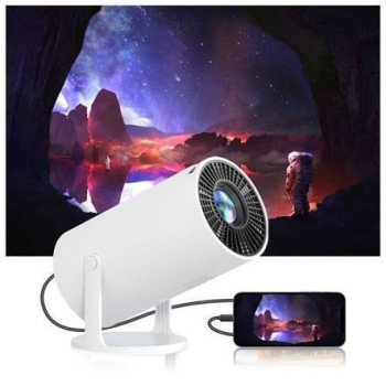 Προτζέκτορας mini 5G WIFI 4K Full HD - Περιστρεφόμενος 180° - Με προβολή έως 150" - Ενσωματωμένο Ηχείο HiFi