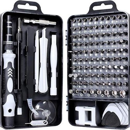 Σετ μύτες κατσαβιδιών 115 σε 1 για επισκευές διαφόρων μικροσυσκευών