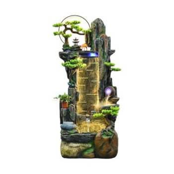 Πολυτελές Συντριβάνι Εσωτερικού Χώρου με Τρεχούμενο Νερό και LED Φωτισμό – Feng Shui