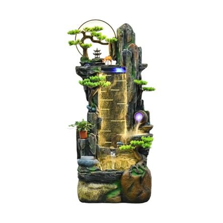 Πολυτελές Συντριβάνι Εσωτερικού Χώρου με Τρεχούμενο Νερό και LED Φωτισμό – Feng Shui