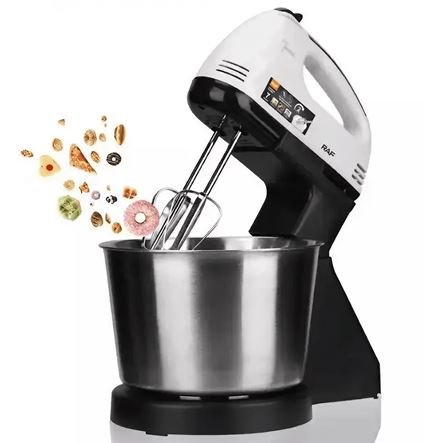 Μίξερ χειρός με περιστρεφόμενο κάδο 2Lt Inox 250W