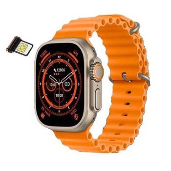 Bluetooth Smartwatch 4G SIM με οθόνη 1,98" - NFC για Android/iOs με 4 λουράκια σε 2 χρώματα