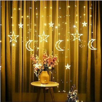 Φωτεινά Λαμπάκια LED 3m Ζεστό Θερμό σε Σειρά - Κουρτίνα