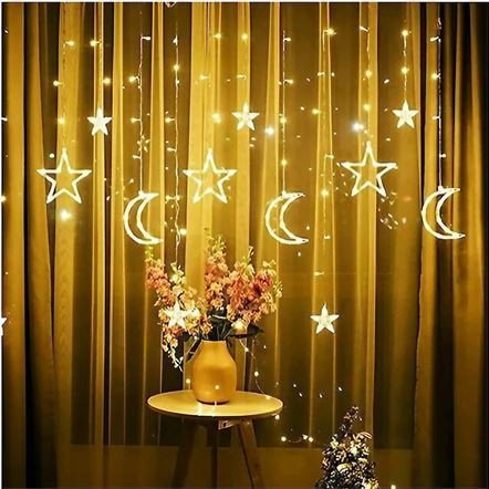 Φωτεινά Λαμπάκια LED 3m Ζεστό Θερμό σε Σειρά - Κουρτίνα