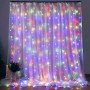 Φωτεινά Λαμπάκια LED 3m Πολύχρωμα σε Σειρά - Κουρτίνα