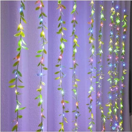200 Φωτεινά Λαμπάκια LED RGB Πολύχρωμα σε Σειρά - Κουρτίνα