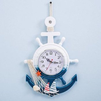 Ναυτικό ρολόι τοίχου άγκυρα μπαταρίας