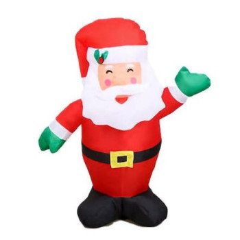 Φουσκωτός Άγιος Βασίλης με LED φως 90cm