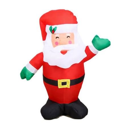 Φουσκωτός Άγιος Βασίλης με LED φως 90cm