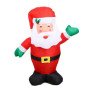 Φουσκωτός Άγιος Βασίλης με LED φως 90cm