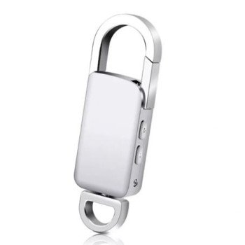 Καταγραφικό ήχου μπρελόκ μεταλλικό με ανίχνευση ήχου 8GB για έως 96 ώρες εγγραφής και σύνδεση με κινητό