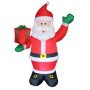Φουσκωτός Άγιος Βασίλης με δώρο στο χέρι εξωτερικού χώρου 240cm