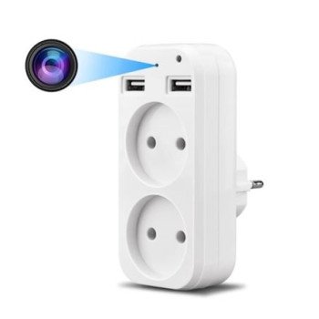 Κρυφή Κάμερα IP Πρίζα Τοίχου WiFi με Live Streaming