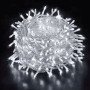 100 LED  Χριστουγεννιάτικα λαμπάκια 10m λευκό ψυχρό με διάφανο καλώδιο