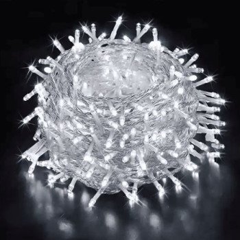 200 LED  Χριστουγεννιάτικα λαμπάκια 18m λευκό ψυχρό με διάφανο καλώδιο