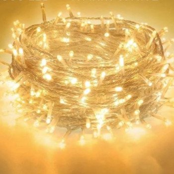 300 LED  Χριστουγεννιάτικα λαμπάκια 28m ζεστό θερμό με διάφανο καλώδιο