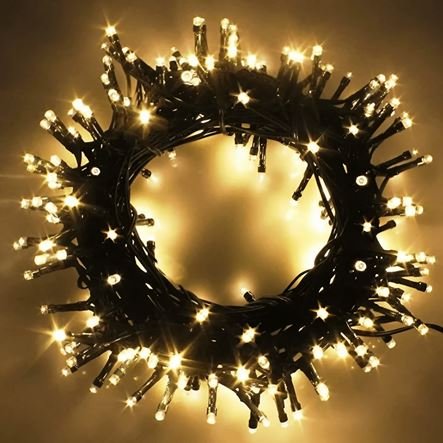 100 LED  Χριστουγεννιάτικα λαμπάκια 10m λευκό θερμό με πράσσινο καλώδιο